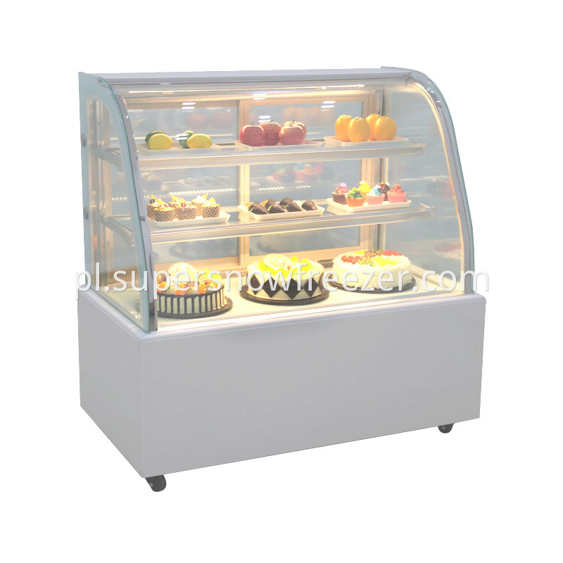 Beautiful and cheap refrigerated display case of cakes